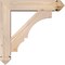 Ekena Millwork Balboa Arts and Crafts Smooth Bracket w/ Offset Brace, Douglas Fir, 5 1/2"W x 22"D x 22"H BKT0604X22X22BOA03SDF - alternate 2